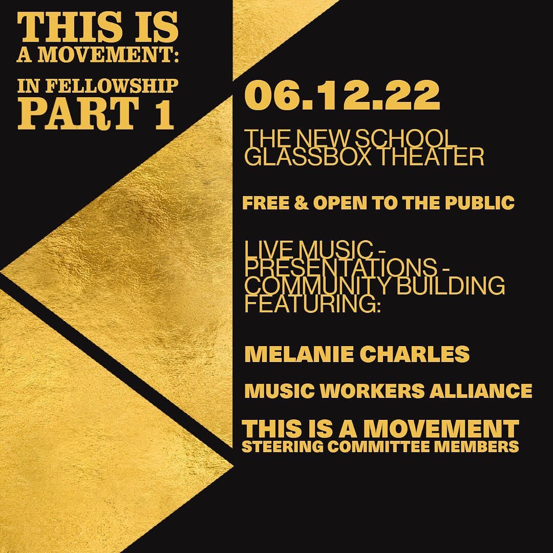 Tomorrow the movement continues. Come join our friends @this.is.a.movement for In Fellowship part 1.  As they further the conversation on Cultivating a network, Creating coalitions, and Normalizing an industry culture

Plus don't miss the live perfor