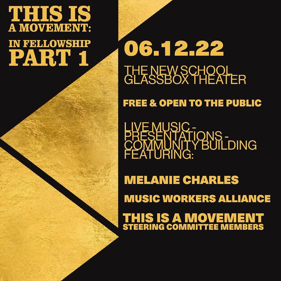 Tomorrow the movement continues. Come join our friends @this.is.a.movement for In Fellowship part 1. As they further the conversation on Cultivating a network, Creating coalitions, and Normalizing an industry culture
Plus don't miss the live perfor