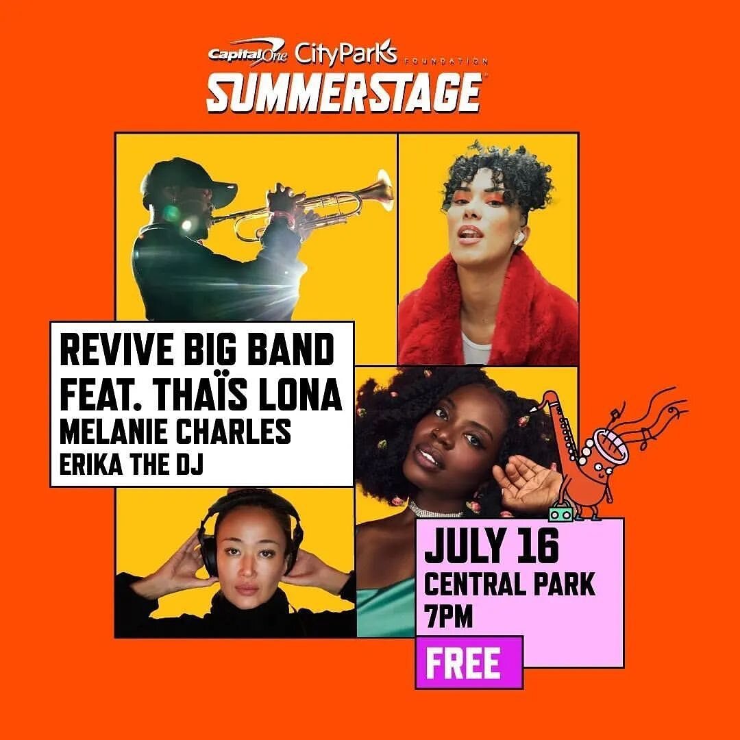 @revivebigband #Tonight 
@summerstage in Central Park

Please join us as we pay tribute to our dear friend, Meghan Stabile. 

Tonight, we will collectively remember and honor our Megs and her invaluable contribution to the global music community 🕊🕊