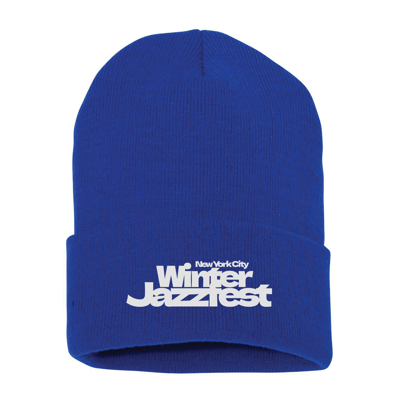 NEW! Winter Jazzfest Embroidered Beanie - Blue