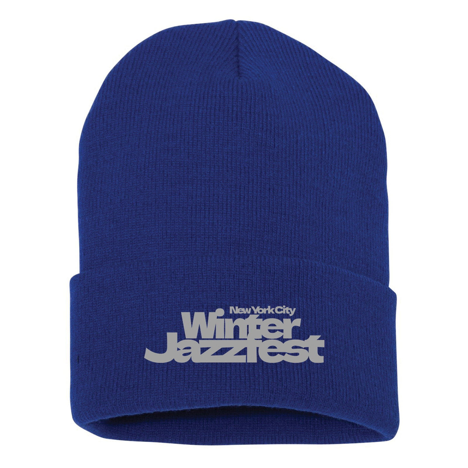 NEW! Winter Jazzfest Embroidered Beanie - Blue