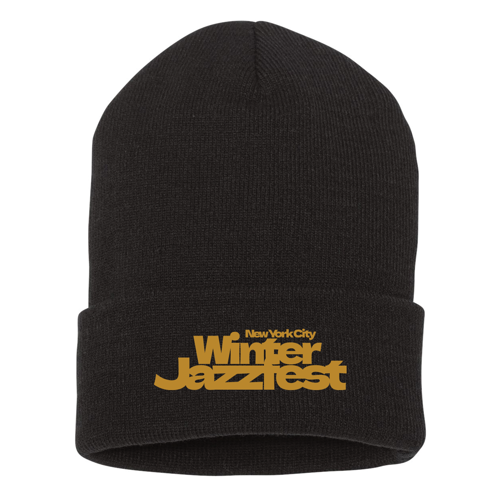 NEW! Winter Jazzfest Embroidered Beanie - Black