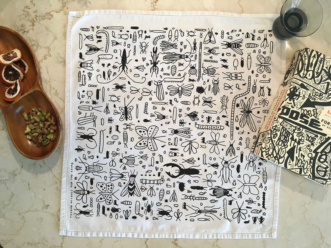 Bug napkins for The Thing Quarterly .