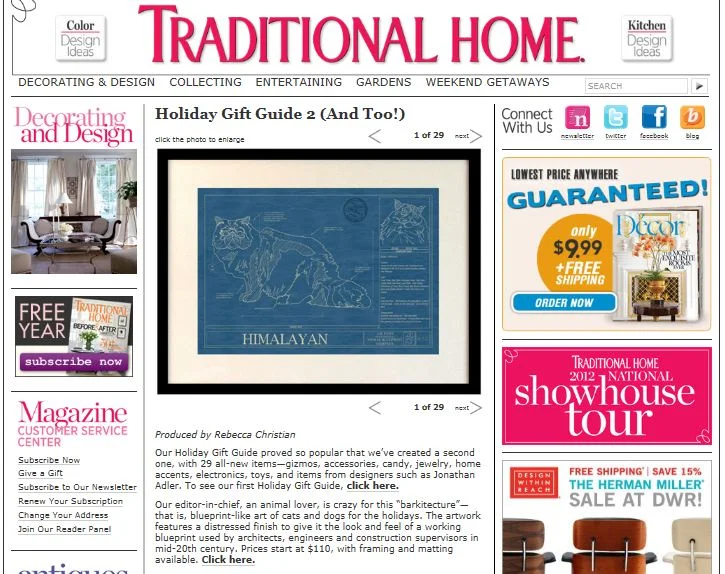 Animal Blueprint Company on Traditional Home.com