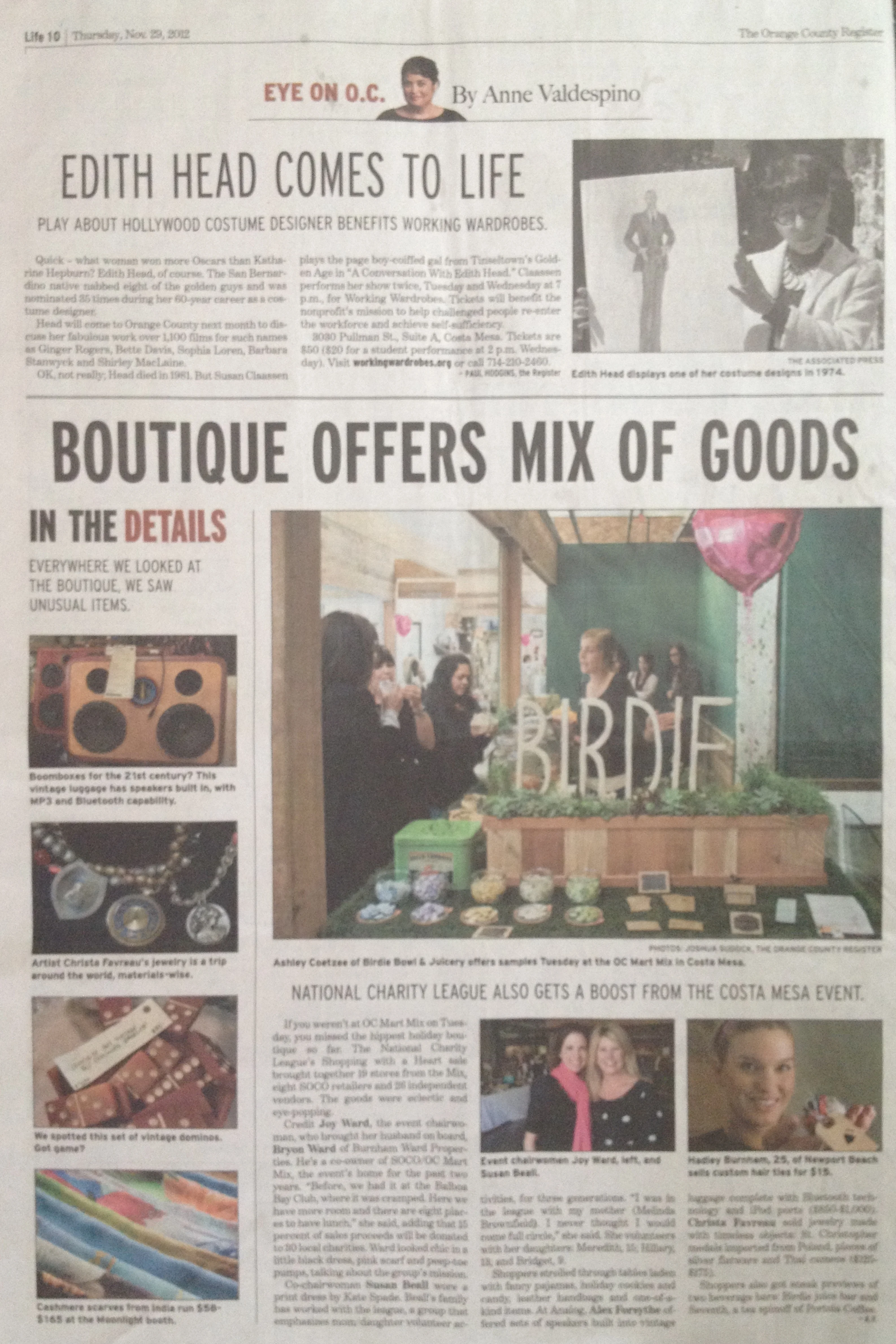 The OC Mart Mix Featured in the Orange County Register