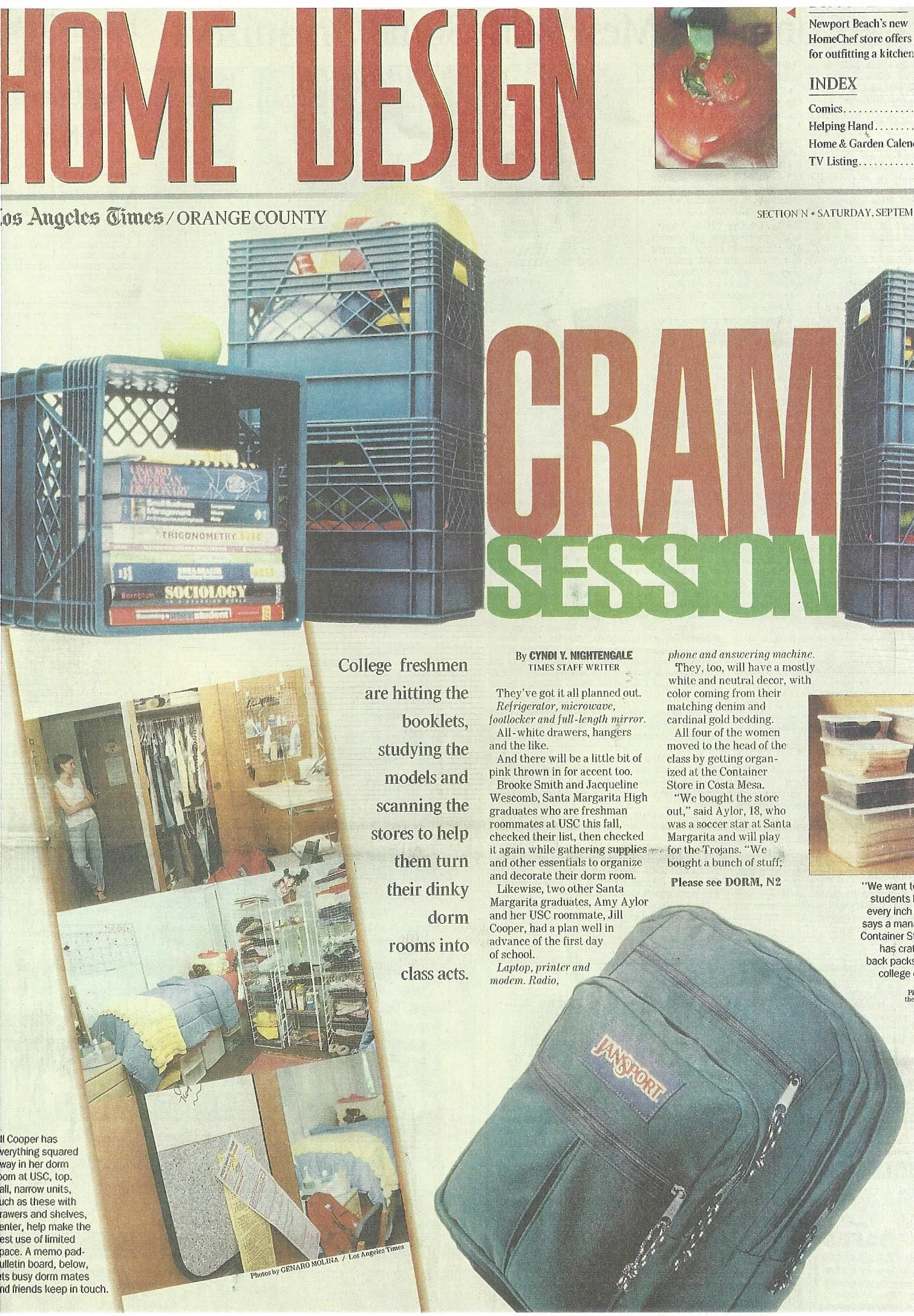The Container Store in the Los Angeles Times