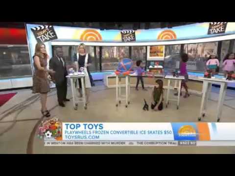 PlayWheels Frozen Convertible Ice Skates on the Today Show