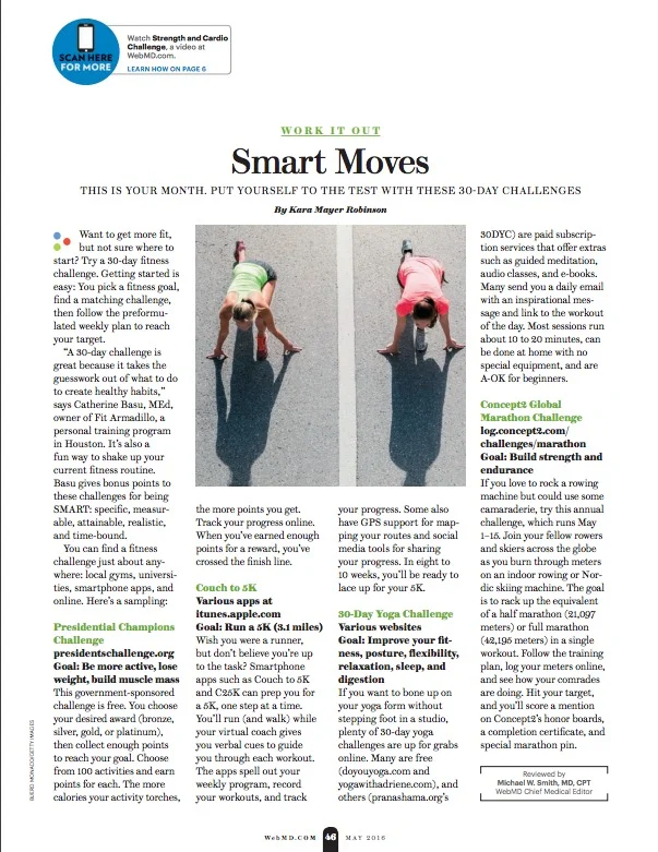 Dashama featured in WebMD Magazine