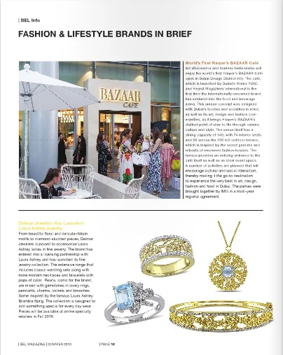 Laura Ashley featured in BEL Magazine