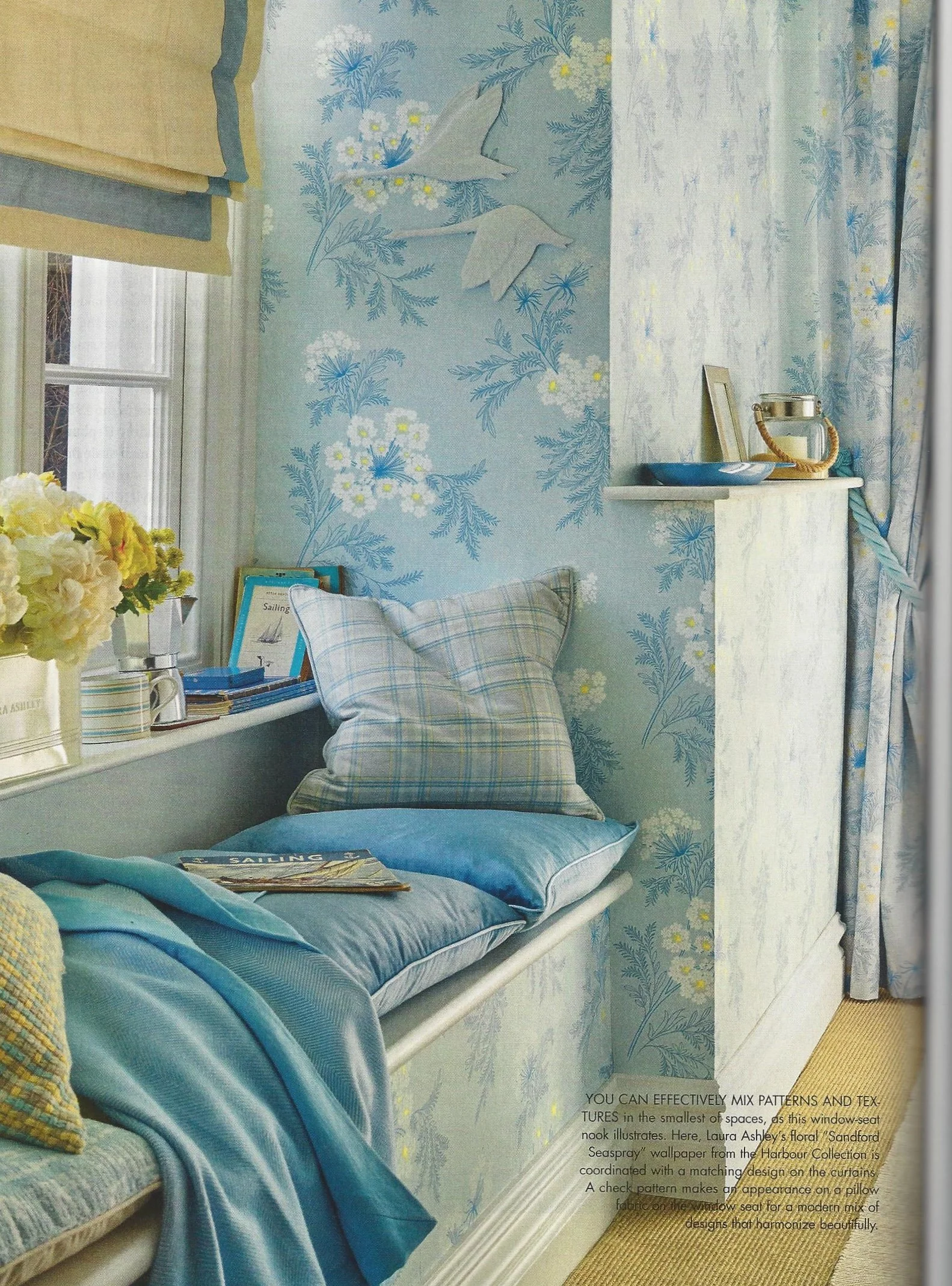 Laura Ashley featured in Romantic Homes Magazine