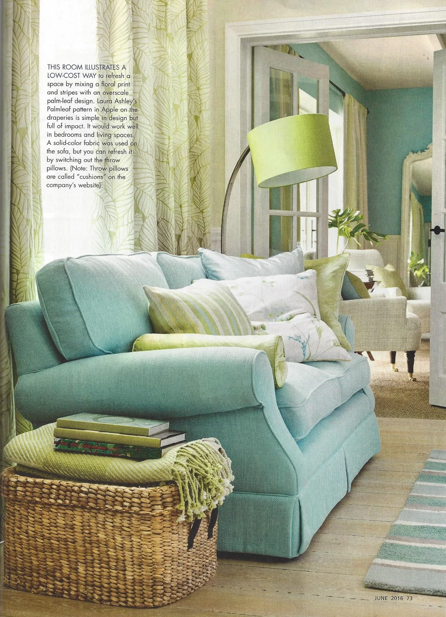 Laura Ashley featured in Romantic Homes Magazine