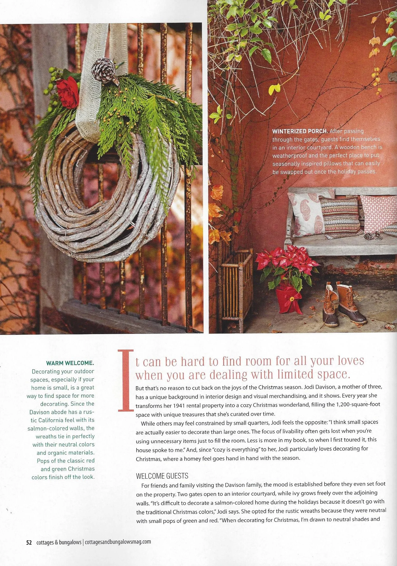 Laura Ashley and Stadium Blueprint Company featured in Cottages & Bungalows