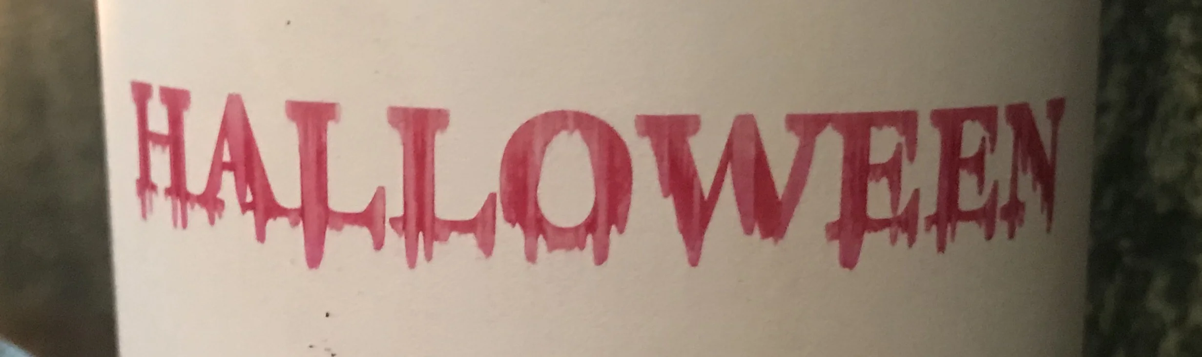 *Actual font from our haunted printer.