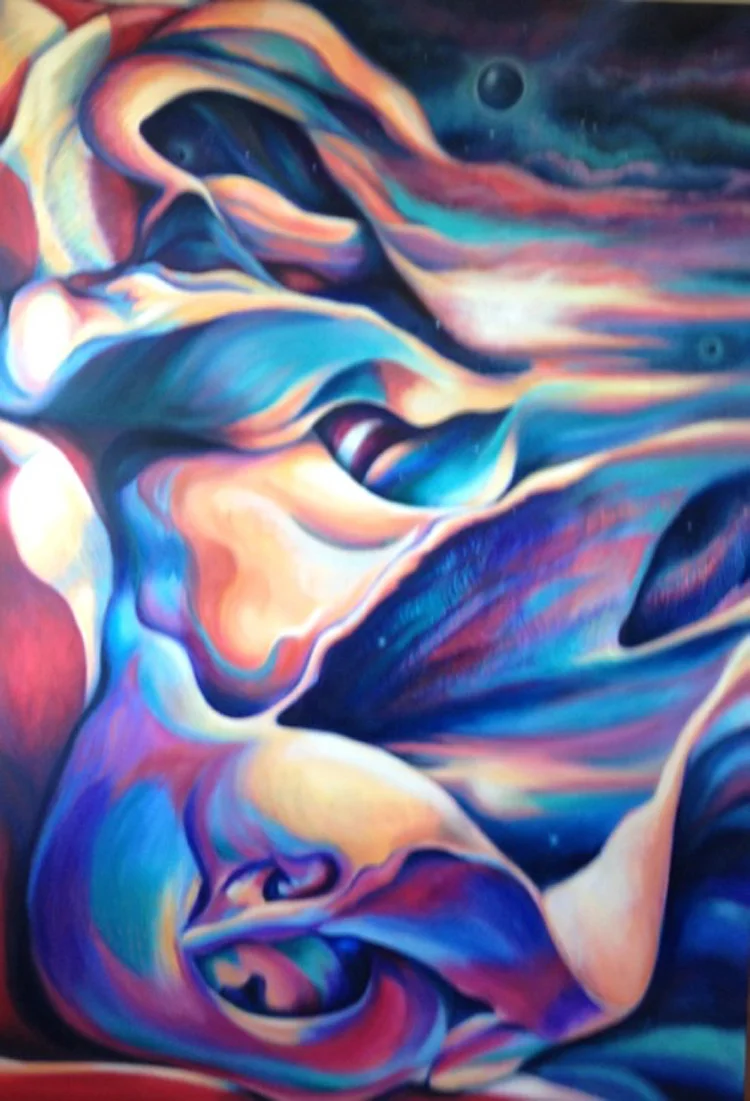 Paula Crawford, Stars and Stripes , Oil on canvas, 48"x70" Price $4000