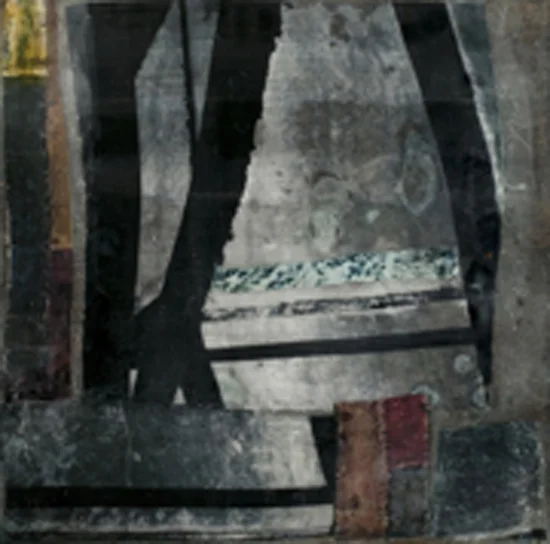 Sidone Roepke, Segmented , Encaustic, Silk Fabric, 22"x22",$175