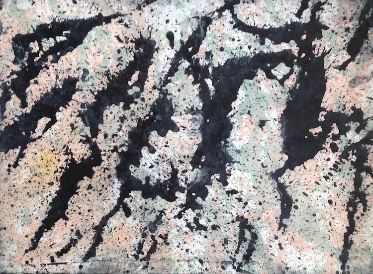 Joseph Tarantelli, "Ink variations" 3 color intaglio-type $300.