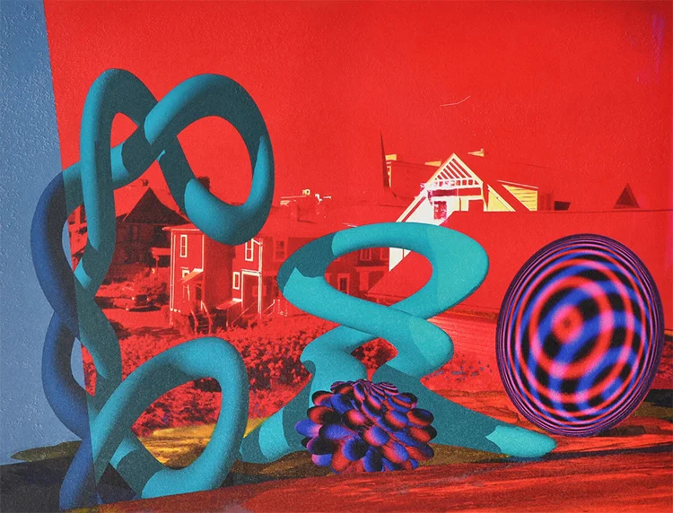 Alan Singer, "Summer Session" Transfer monoprint, $800