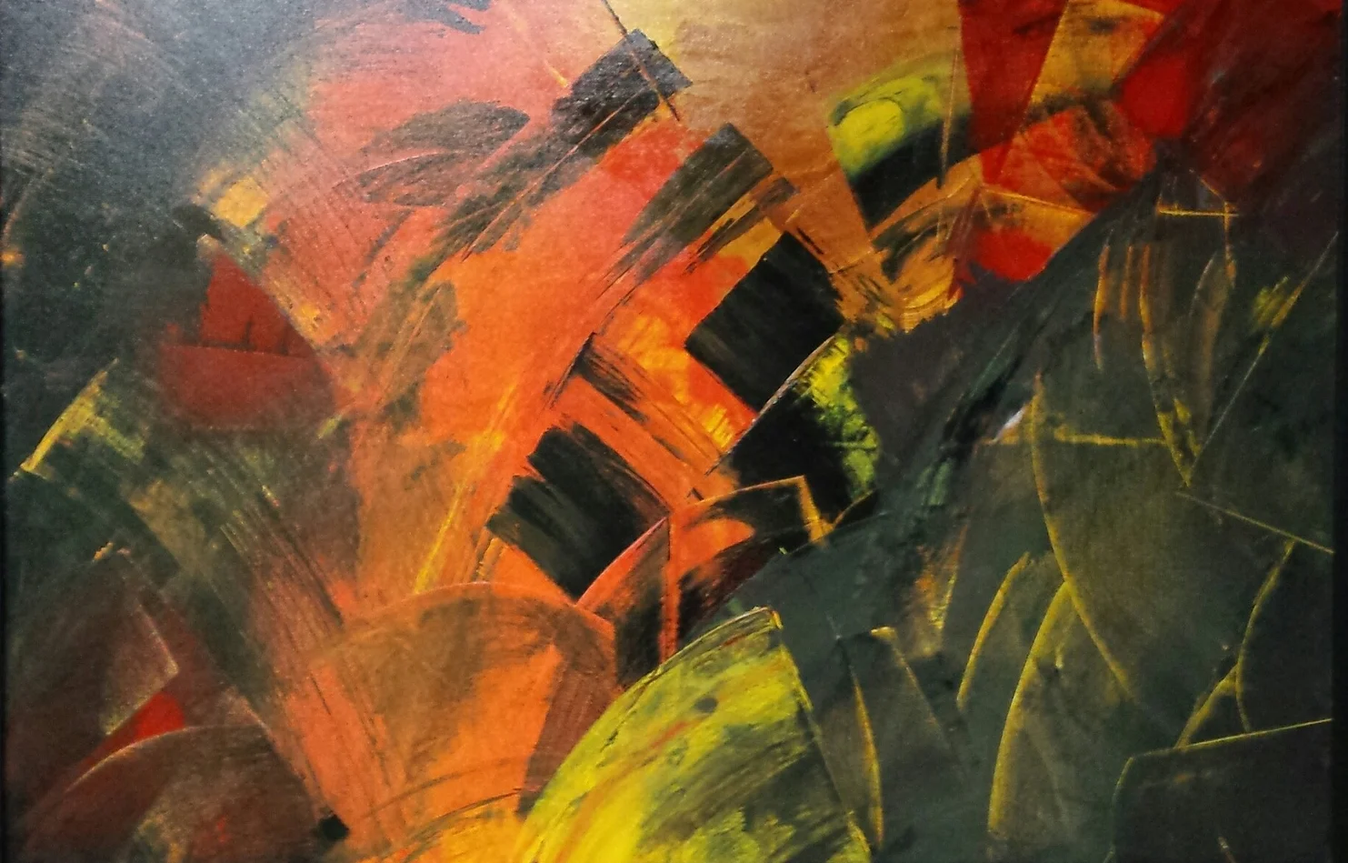 Carlos Bahr, "Orange Touches", Acrylic on canvas $215