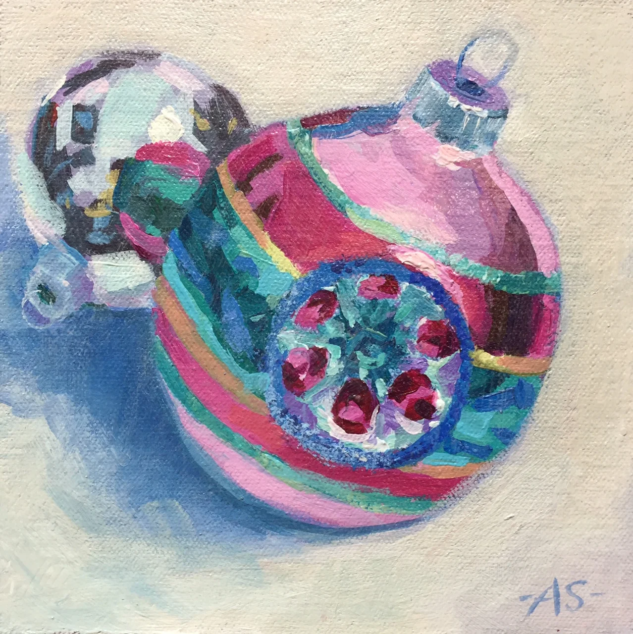 Amy Stummer, Acrylic on board, 6" x 6" $65 SOLD 