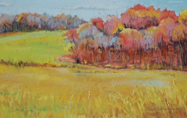 Gail Thomas, "Early November-Mill Road in Bristol" Pastel, $250