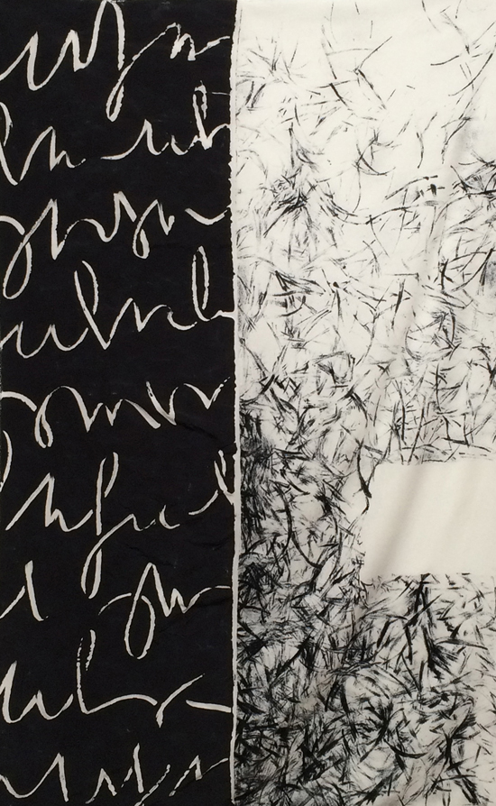 Melissa Matson, "Shout/Whisper" Dyed silk (Monoprint), $375