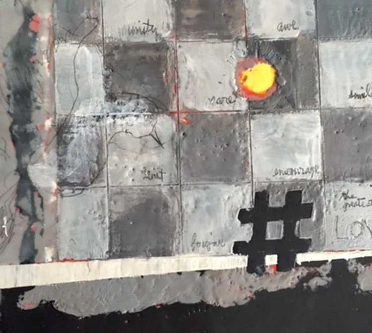 Maureen McMahon, "Rebel" . Encaustics, $400