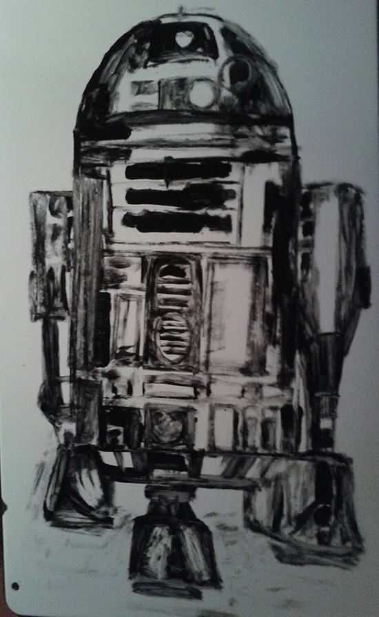 Will Page, May The Force Be With You, Acrylic on Metal , 21"x38", $1500