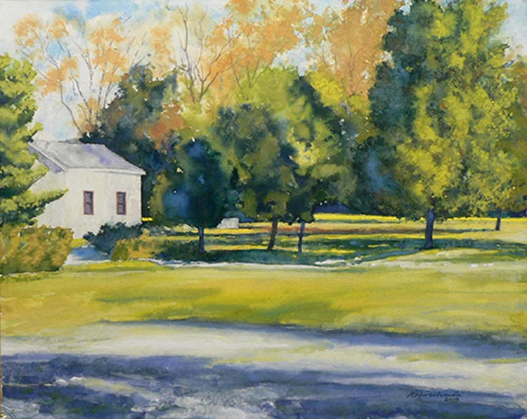 Robert Heischman, Ash Tress , Gouache , 16"x 20" $800