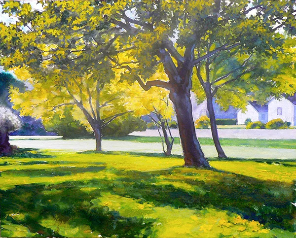 Robert Heischman, Vanished View 2, Gouache , 16"x 20" $800