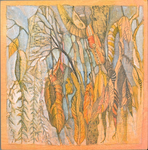 Bill Stephens, Hedgerow Fantasy, Acrylic on board $325