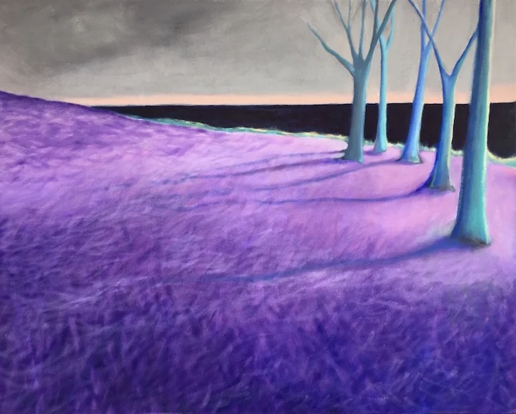 Maureen Outlaw Church, Durand Looking North, Oil on canvas, $980.