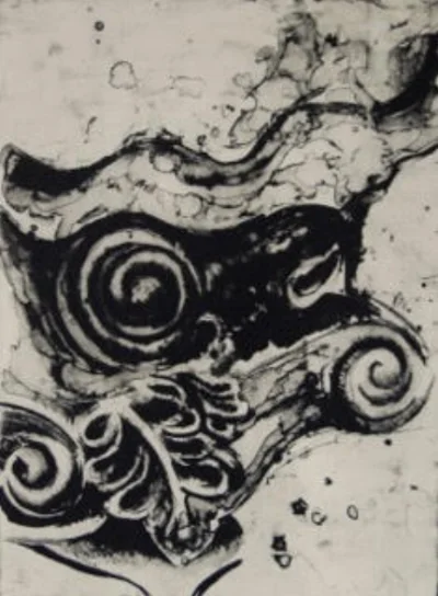 Katherine Bielinis Baca, D econstruction, Lithograph $250
