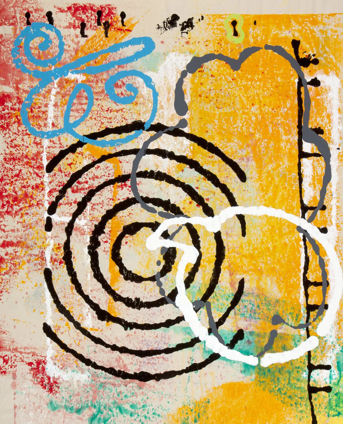 Kurt Pfeiffer, Bullseye!, Monoprint, 200.