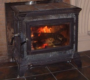Wood stove installed by Paul and Peter Humber
