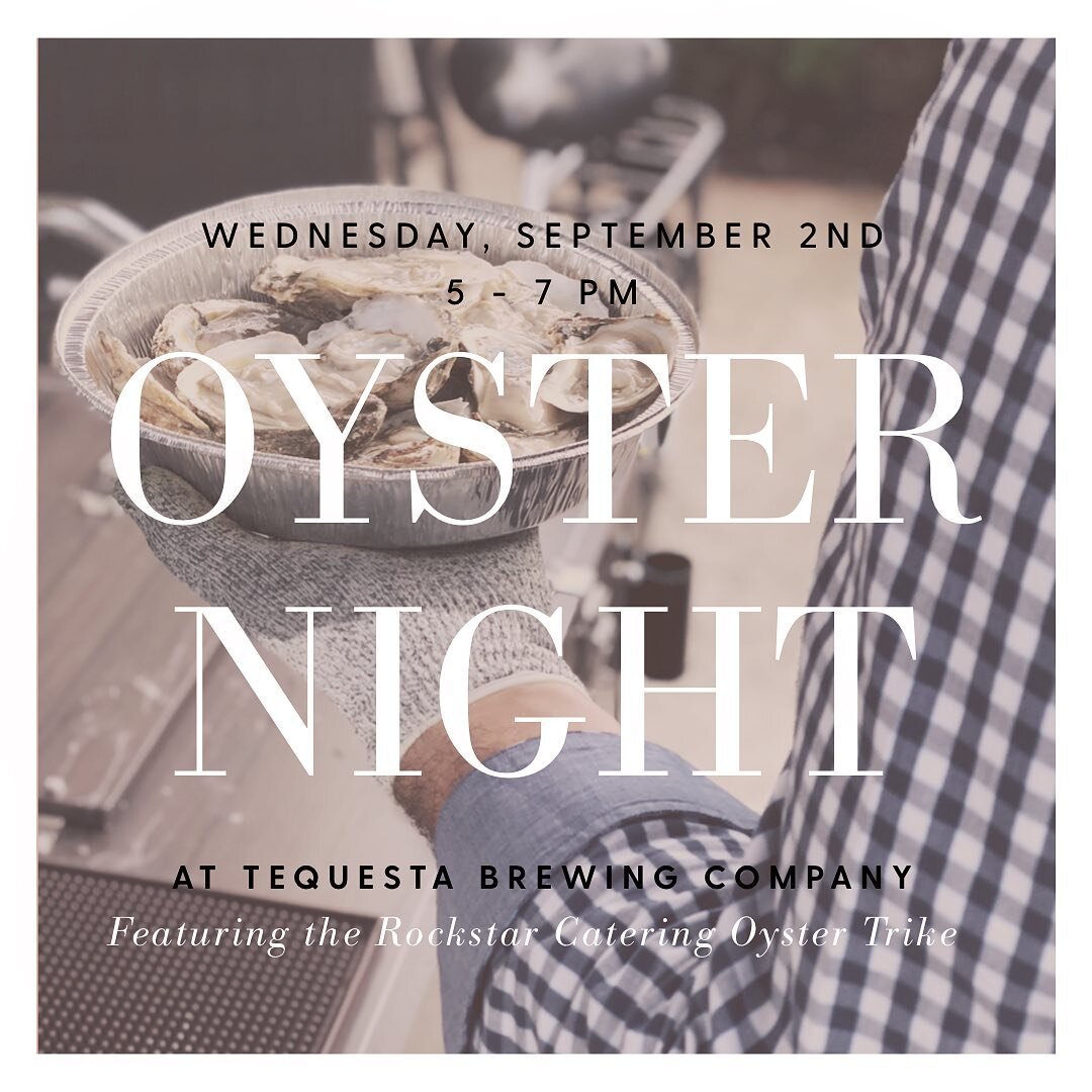 tomorrow night! 
the rockstar oyster trike will be parked at @tequestabrewingcompany from 5-7pm. come get your oyster fix!