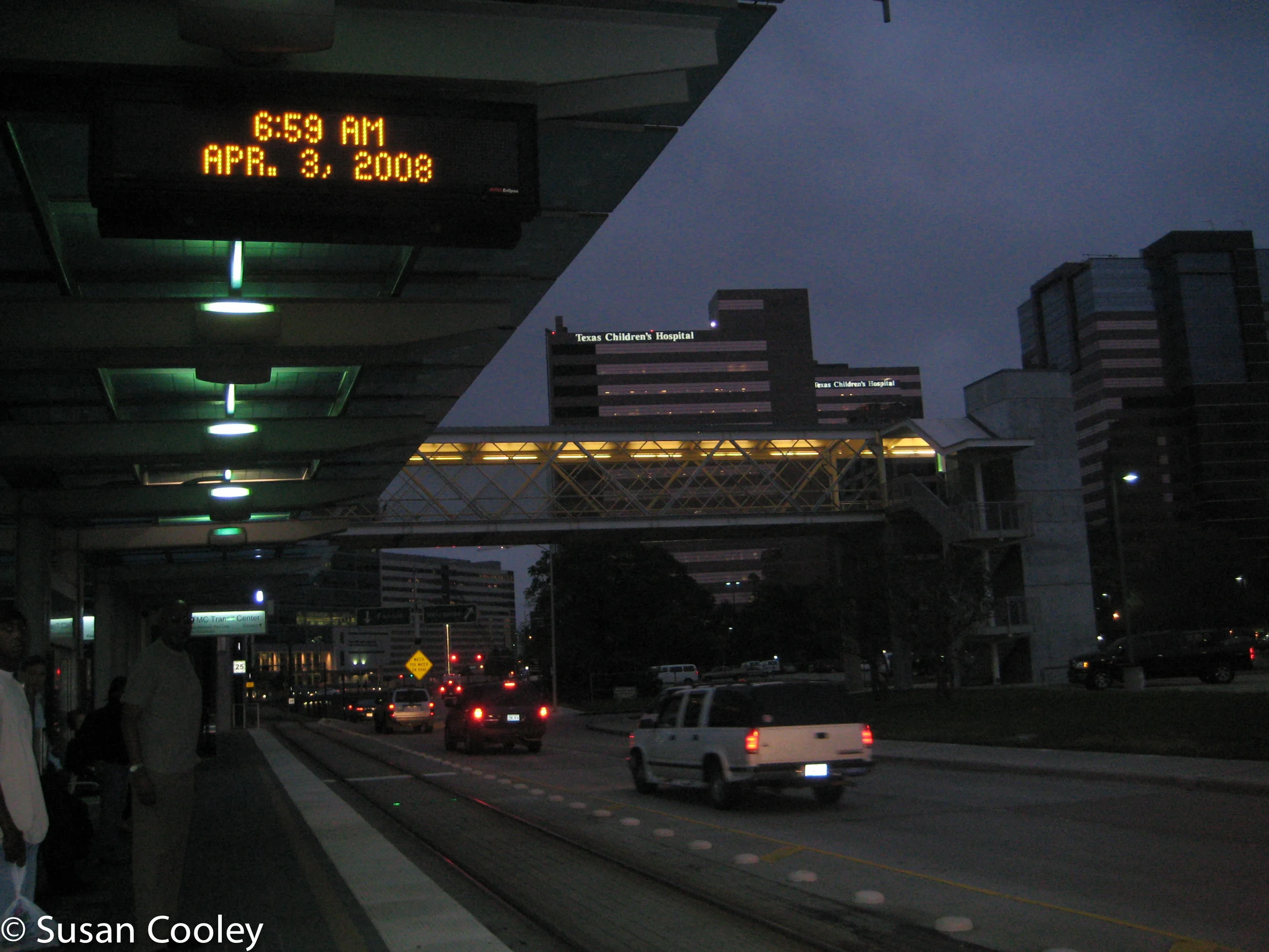 Predawn,Texas Medical Center. 