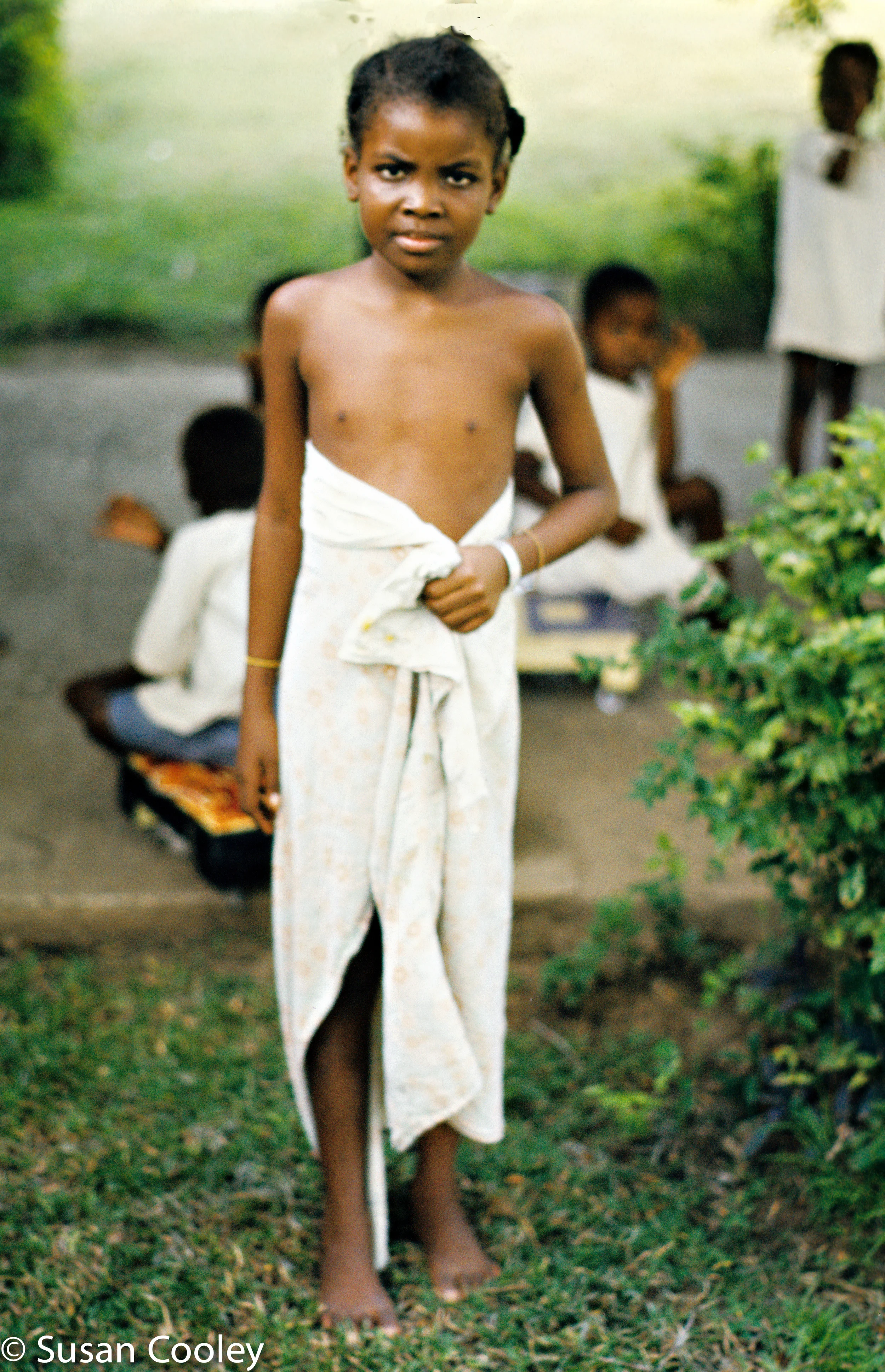 HAS patient in the courtyard.