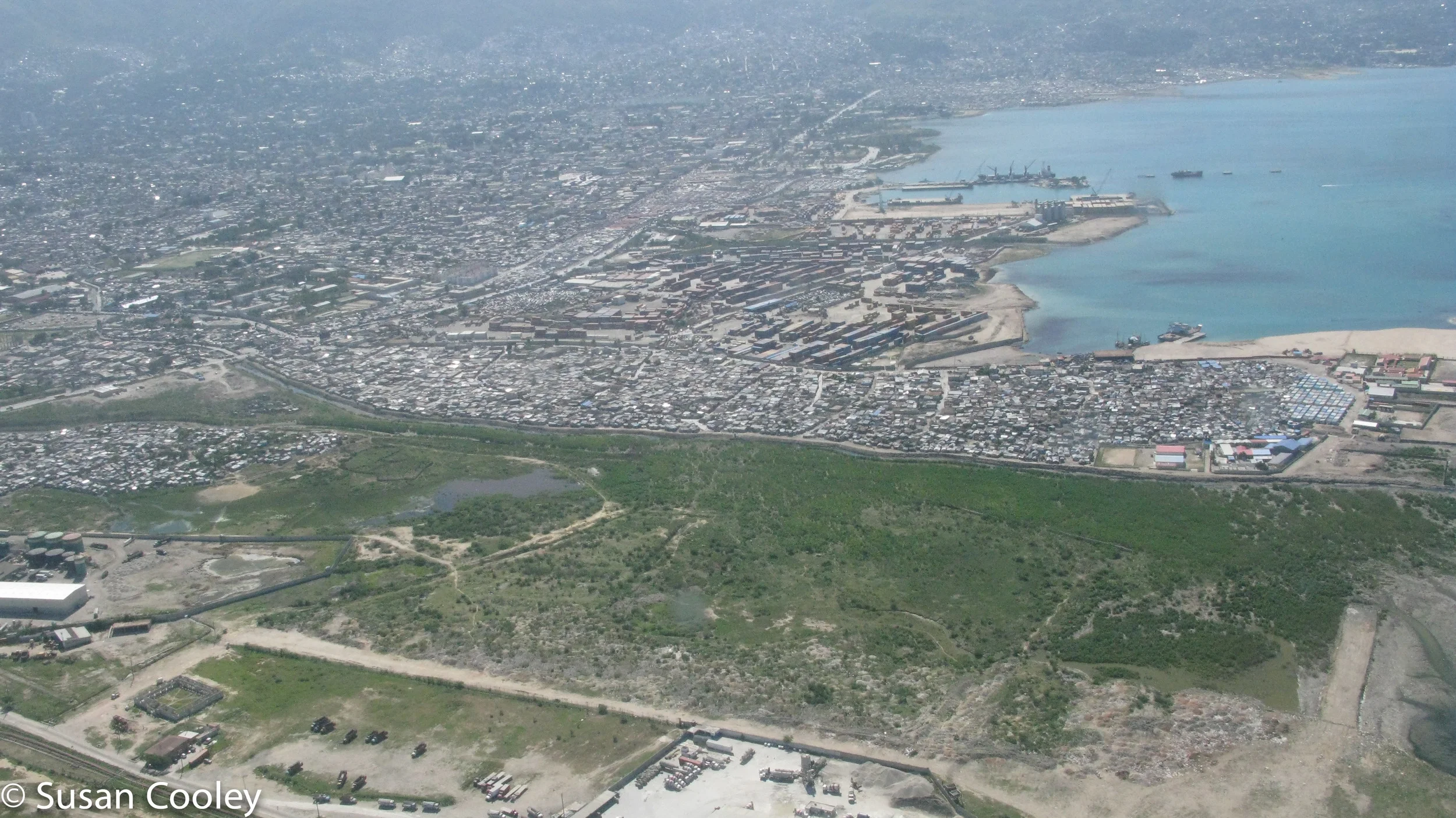 Aerial view, Port au Prince, 2013.
