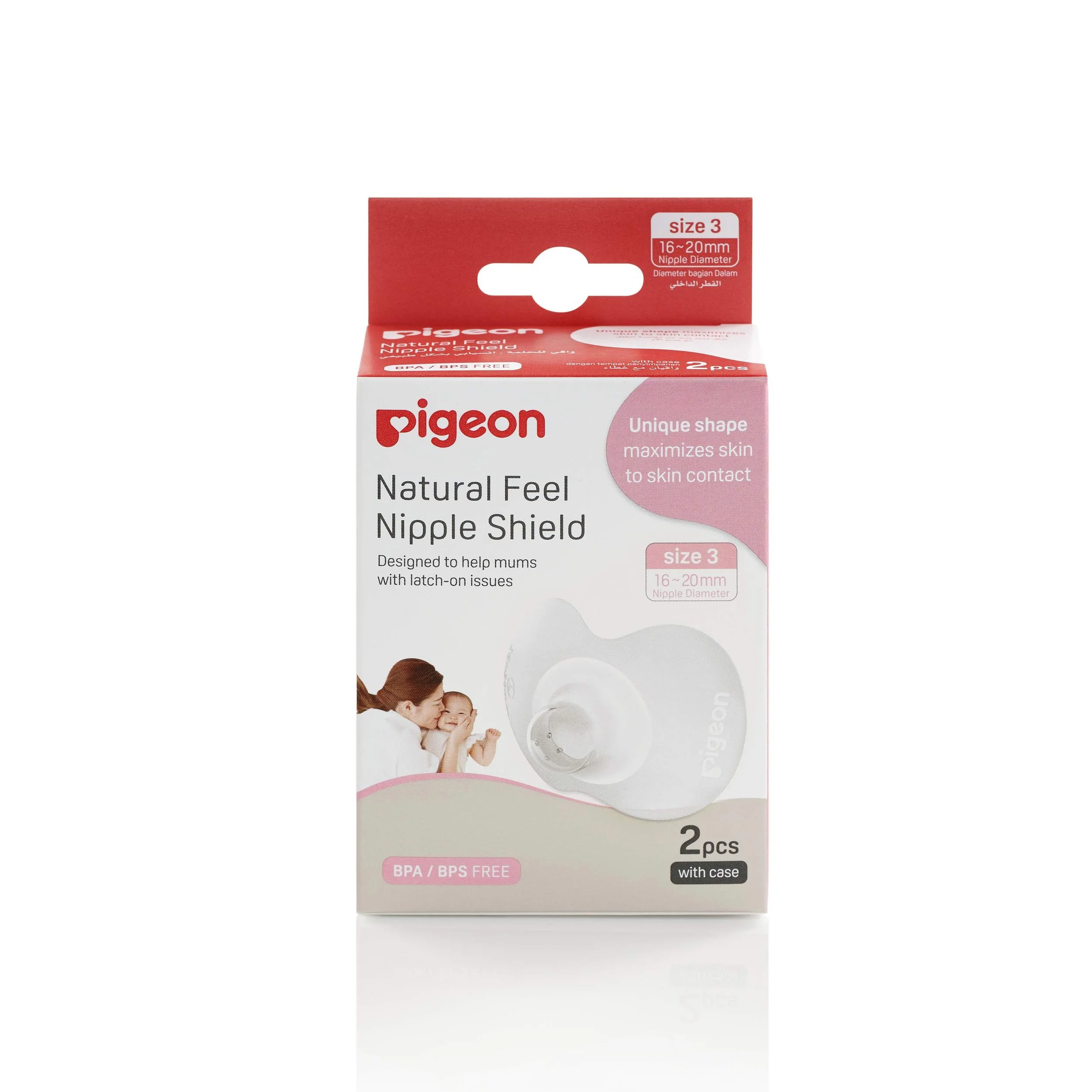 Pigeon Natural Feel Nipple Shield Size 3 (LL)