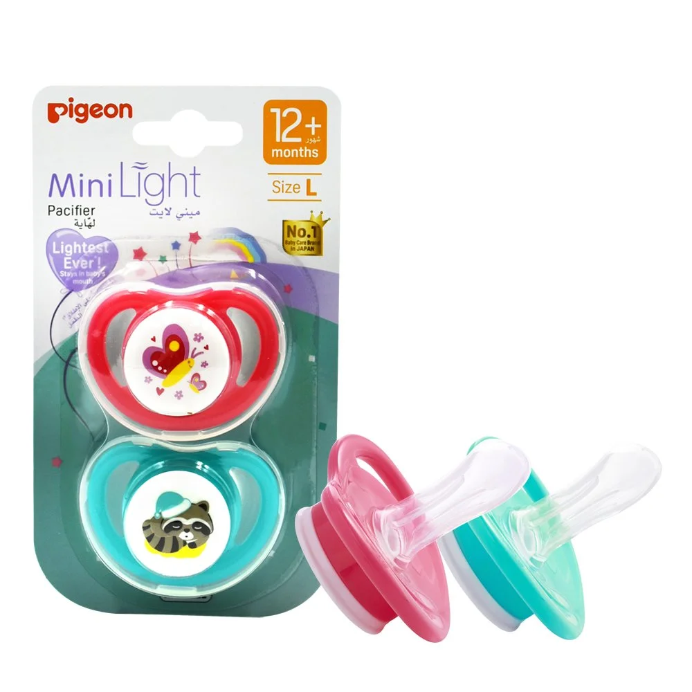 Pigeon Minilight Pacifier 2 Pcs L Assorted