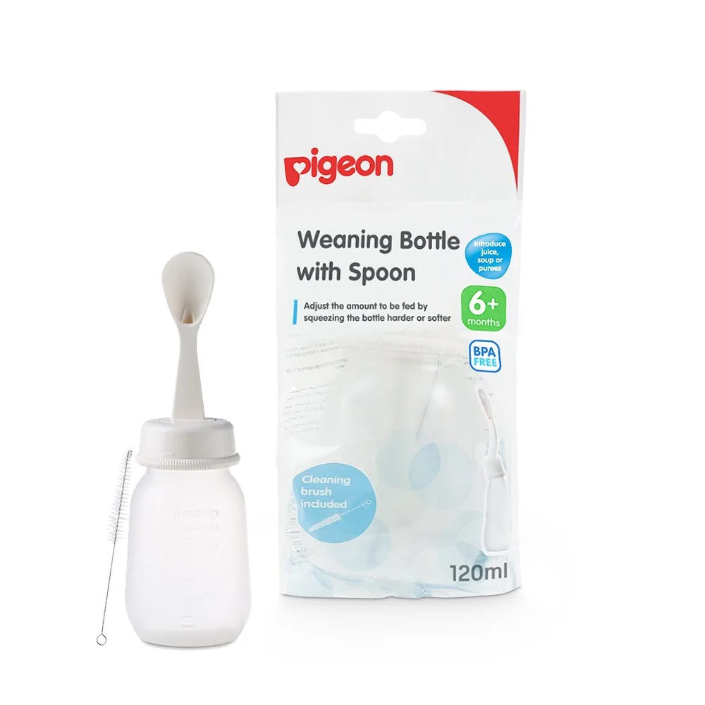 Pigeon Weaning Bottle with Spoon 120 ml
