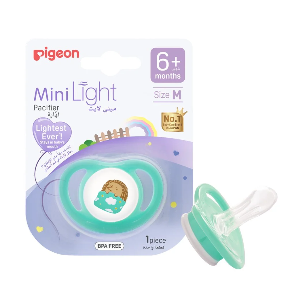 Pigeon Minilight Pacifier Single M 6+ Assorted