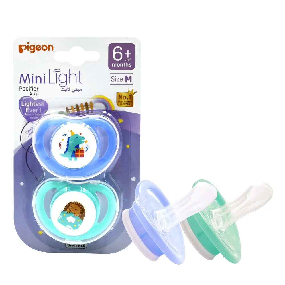 Pigeon Minilight Pacifier 2 Pcs M Assorted