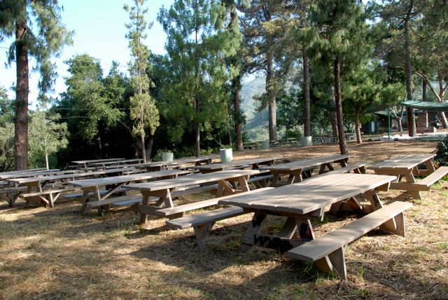 Picnic Tables @ Angelus Mountain Center