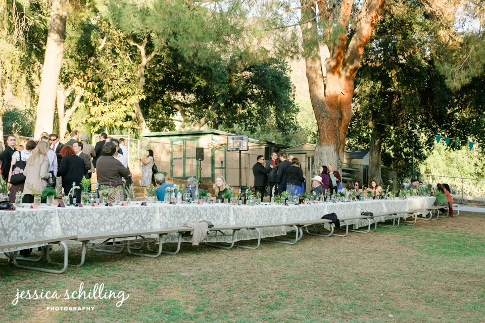 Family-style wedding @ Angelus Mountain Center © Jessica Schilling Photography