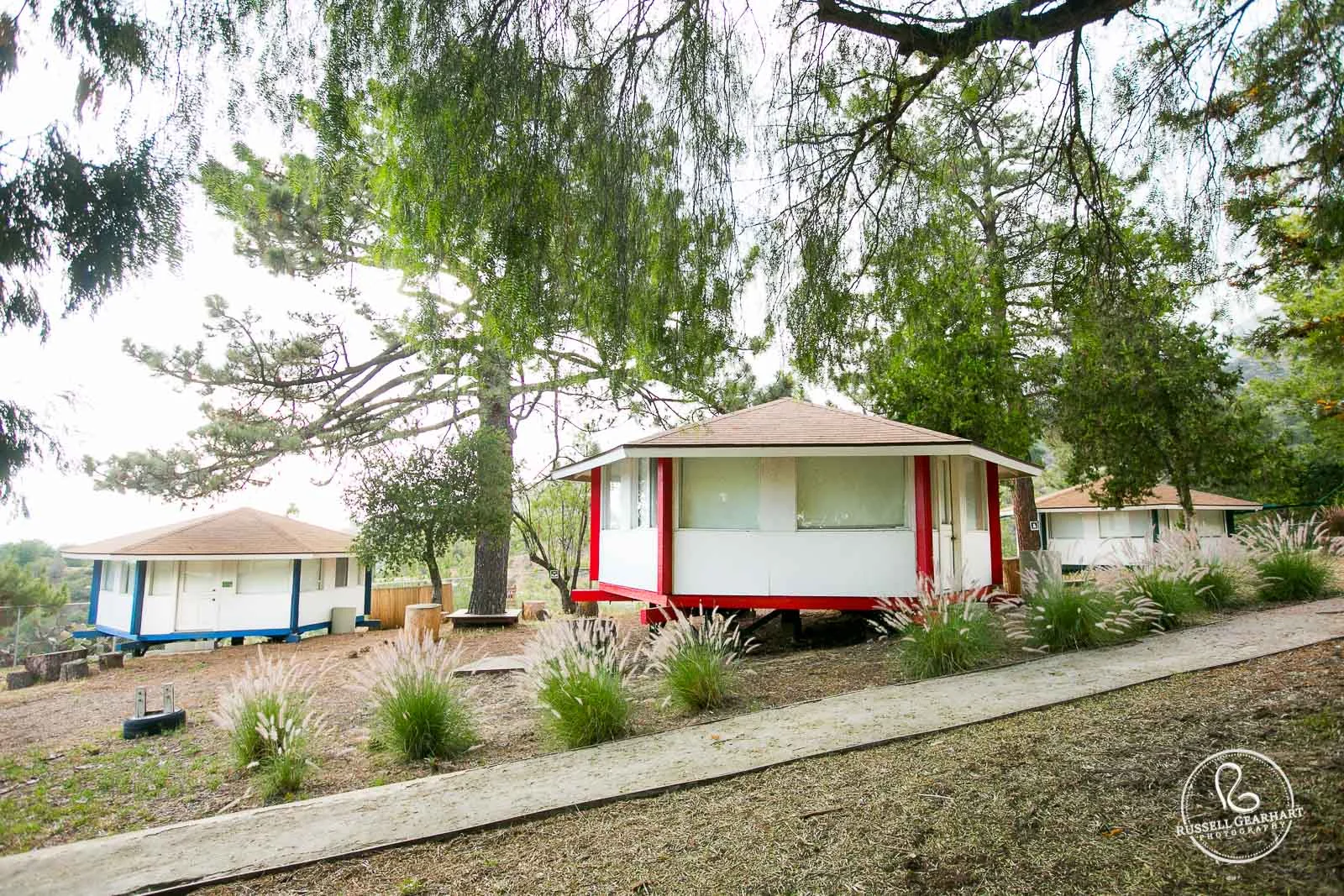 Red and Blue Cabins @ Angelus Mountain Center © Russell Gearhart Photography