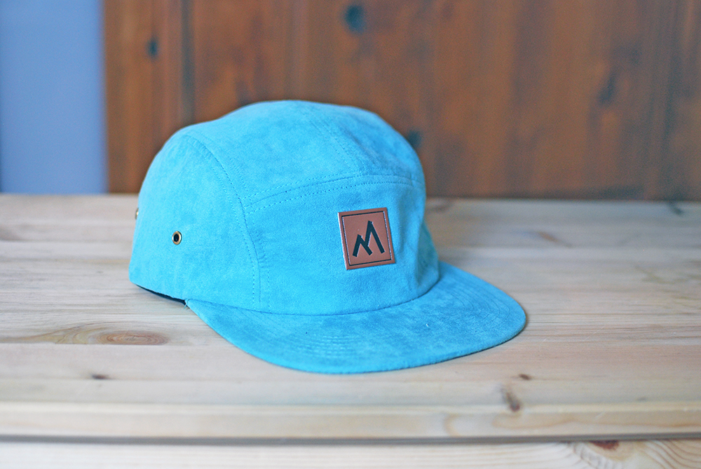 Premium Suede Camp Hat - Blue