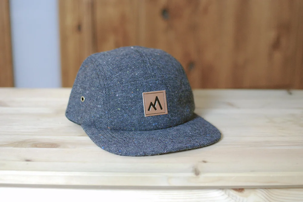 Premium Tweed Camp Hat - Slate Blue