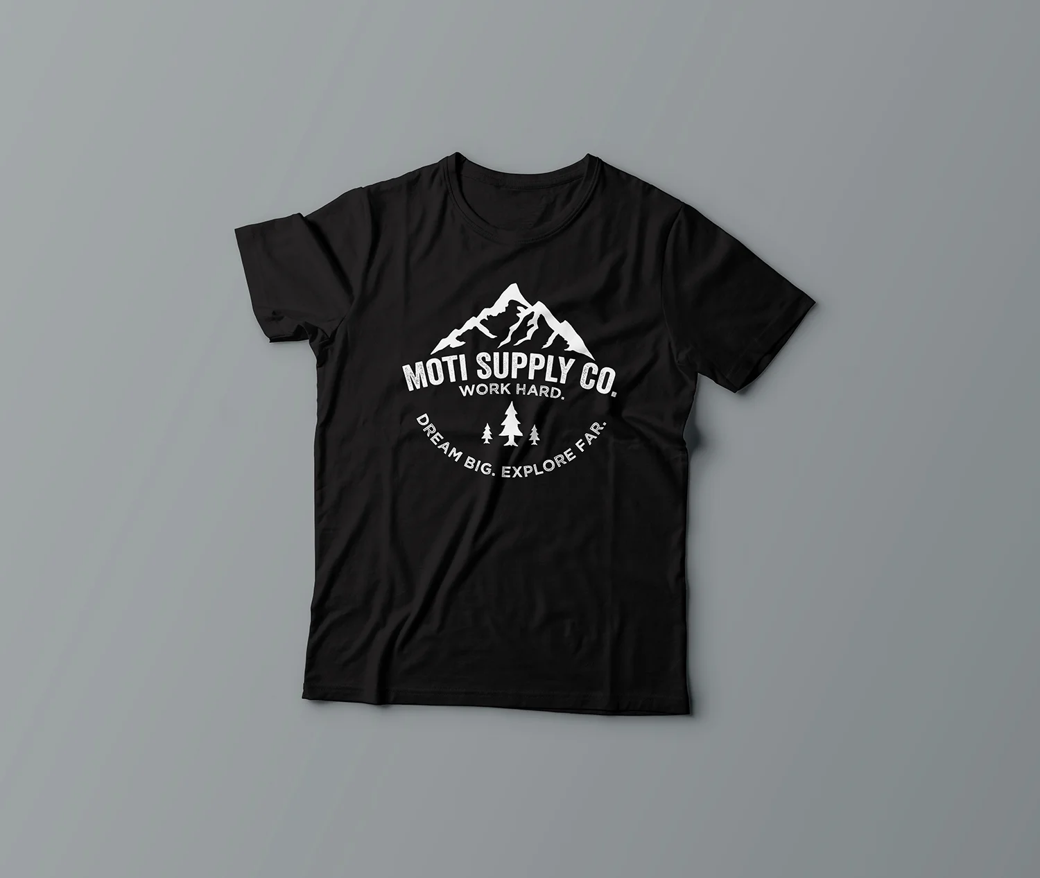 Work Hard Dream Big Tee - Vintage Black