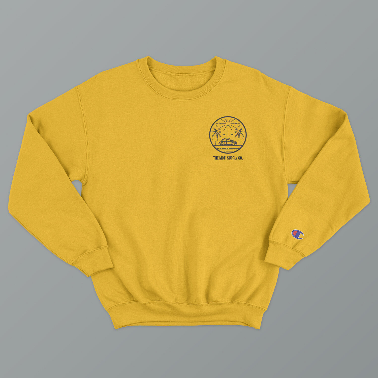 Coast Vibes Champion Sweatshirt - Sunshine